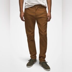 NWT - PrAna Brion Slim Pant Sepia Men’s Size 40x34 Hiking Performance